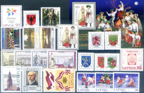 Lettland. kompletter Jahrgang 1998.