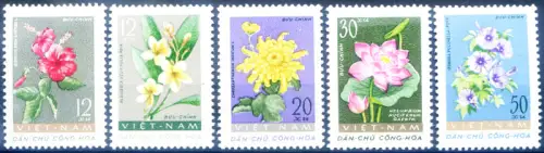 Vietnam. Nord. Flora. Blumen 1962.