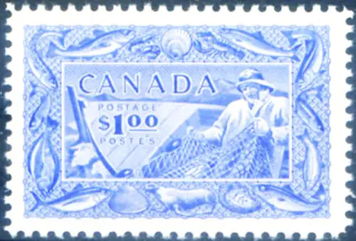Kanada. Definitiv. Fischereiindustrie 1951.