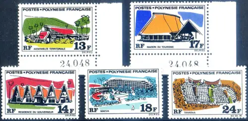 Französisch Polynesien. Große Gebäude 1969.