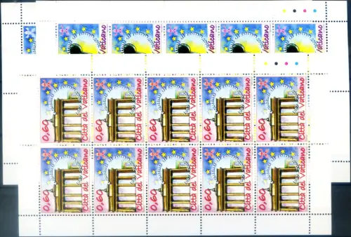 Vatikan. Römische Verträge 2007. 6 Miniblätter.