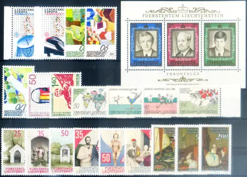 Liechtenstein. kompletter Jahrgang 1988.