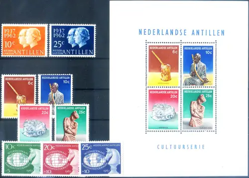 Niederländische Antillen. kompletter Jahrgang 1962.