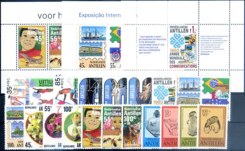 Niederländische Antillen. kompletter Jahrgang 1983. Ohne endgültige Serien.