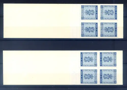 Schweden. Definitiv. Wappen 1955. 2 Hefte.