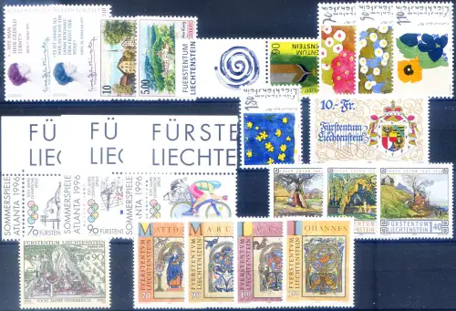 Liechtenstein. kompletter Jahrgang 1996.