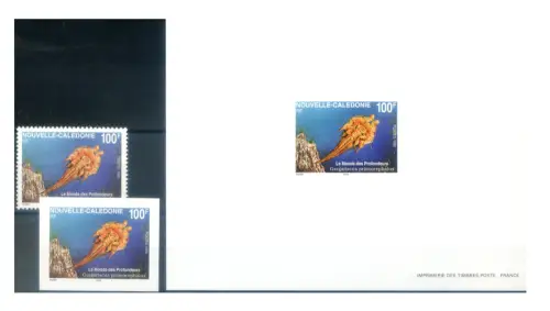 Neukaledonien. Fauna. Fisch 1995. Gezähnt + ungezähnt + Karton 'Probe'.