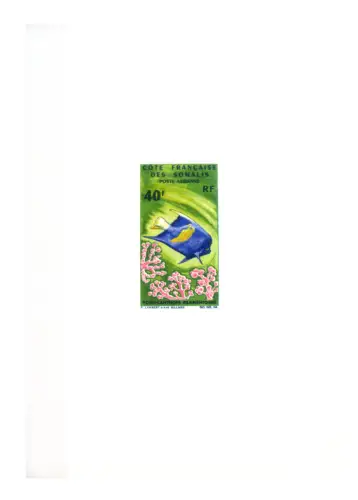 Somalische Küste. Fauna. Fische 1966. 3 Karten 'Probe'.