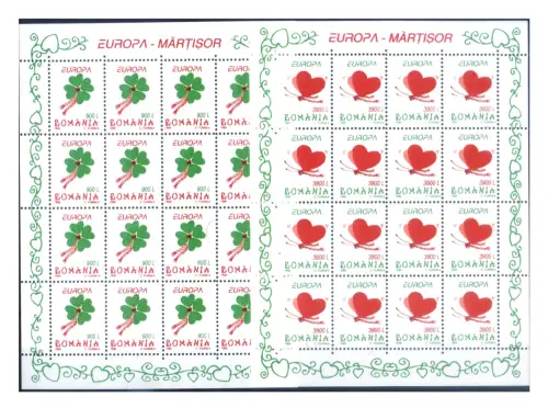 Rumänien. Europa 1998. 2 Miniblätter.