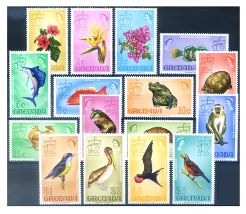 Grenada. Definitiv. Flora und Fauna 1968-1969.
