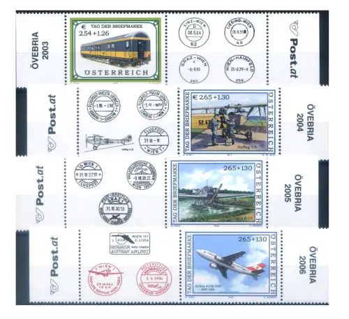 Österreich. Tag der Briefmarke 2003-2006.
