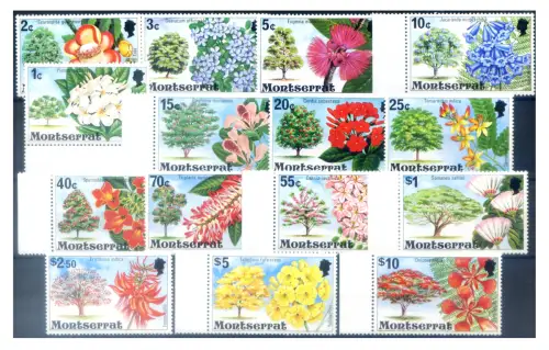 Montserrat. Definitiv. Flora. Pflanzen und Blumen 1976.