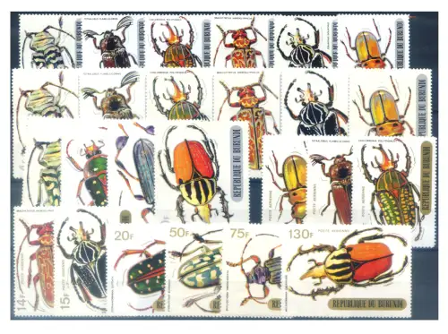 Burundi. Definitiv. Kakerlaken 1970.