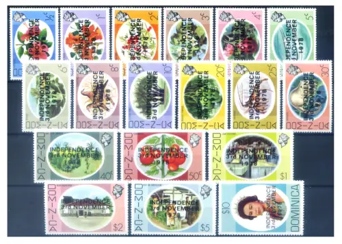 Dominica. Definitiv. Unabhängigkeit 1978.