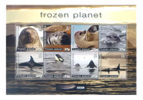 Britisches Antarktisgebiet. Lokale Fauna 2011. 2 Miniblätter.