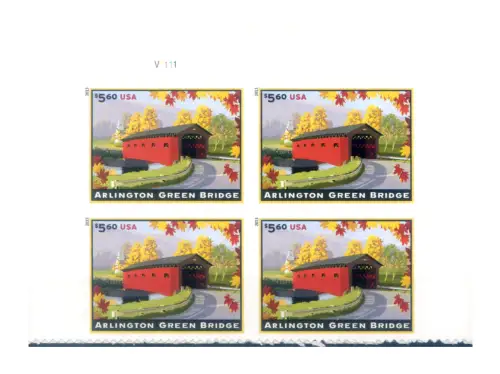 USA. 'Arlington Bridge' 2013. Hoher Wert, für Espress. Viererblock.