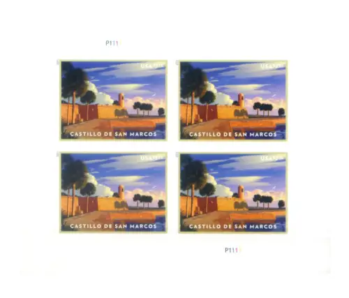 USA. 'Markenschloss' 2021. Hoher Wert, für Espress. Kleinbogen.