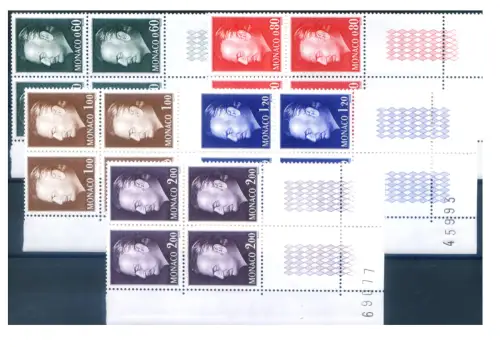 Monaco. Definitiv. Prinz 1974. 4er Blöcke.