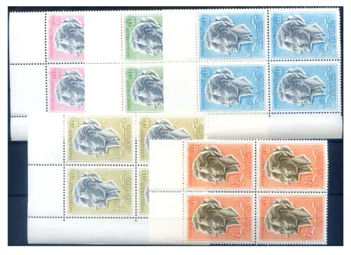 Monaco. Prinzipien 1966. 4er Blöcke.