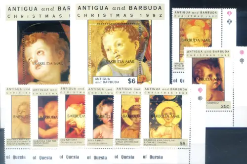 Barbuda. Königsfamilie 1976. Serie + 2 Zettel.