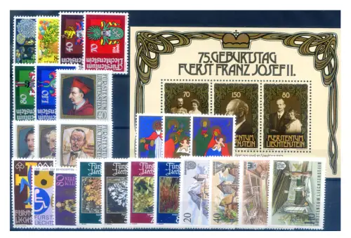 Liechtenstein. kompletter Jahrgang 1981.