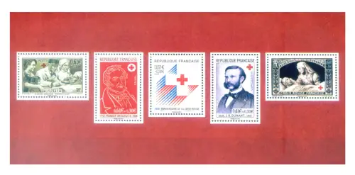 Frankreich. Rotes Kreuz 2014. 2 Zettel.