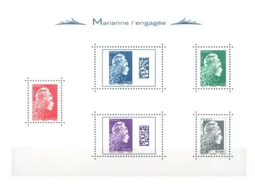 Frankreich. Definitiv. Marianna 'die Verlobte' 2018. Zettel.