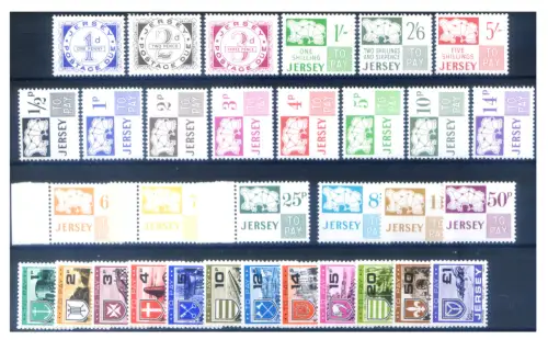 Trikot. Steuermarken 1969-1978 komplett.