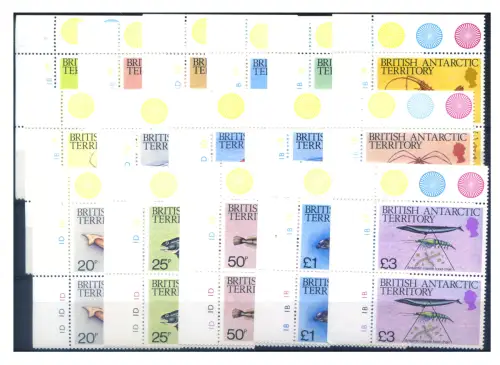 Britisches Antarktisgebiet. Definitiv. Meeresfauna 1984. Paare.