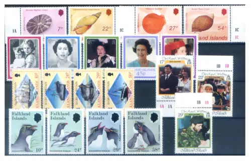 Falklandinseln. kompletter Jahrgang 1986. Ohne Zettel.