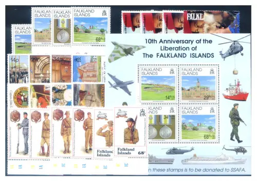 Falklandinseln. kompletter Jahrgang 1992.