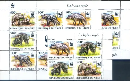 Niger. Fauna. Iena. WWF 2015. Serie + 2 Miniblätter.