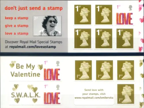 Großbritannien. Briefmarke für Nachrichten 2007. 2 Hefte.