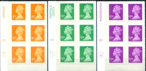 Großbritannien. Elisabeth II 2012. 6er Blöcke.
