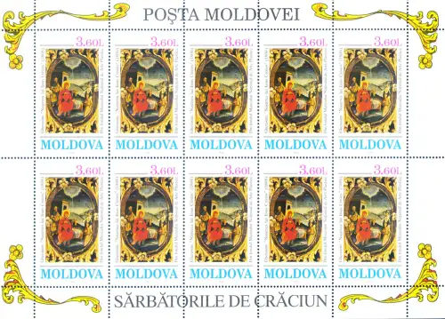 Moldawien. Weihnachten 1994. 2 Miniblätter.