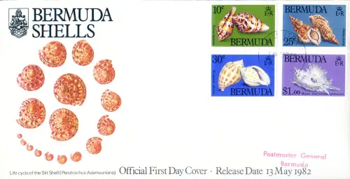 Bermuda. kompletter Jahrgang 1982. 3 FDC.