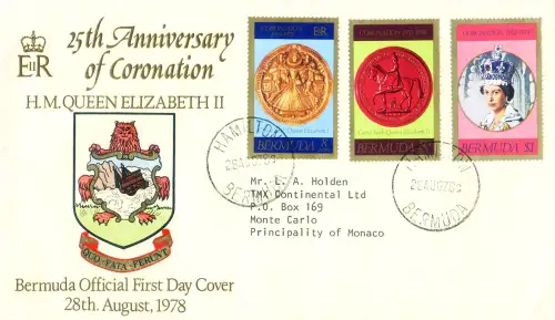 Bermuda. kompletter Jahrgang 1978. 4 FDC.