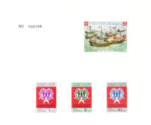 SMOM. Prove. Schlacht von Lepanto + Flüchtlinge 1971.