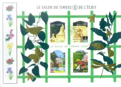 Frankreich. briefmarkensalon 2006. Zettel. FDC.