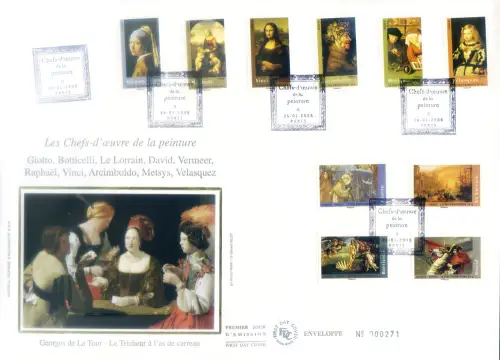 Frankreich. Große Maler 2008. FDC.