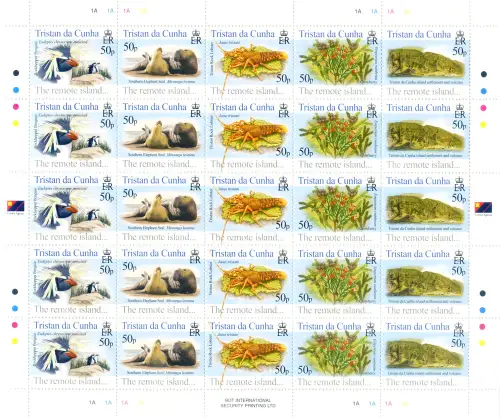 Tristan da Cunha. The Remote Island 2005. Kleinbogen.
