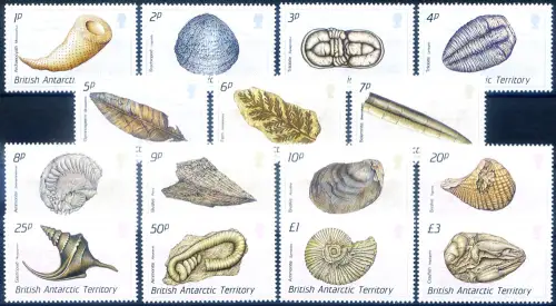Britisches Antarktisgebiet. Definitiv. Fossilien 1990.