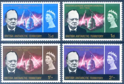 Britisches Antarktisgebiet. Winston Churchill 1966.