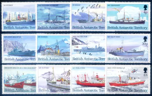 Britisches Antarktisgebiet. Definitiv. Schiffe 1993.
