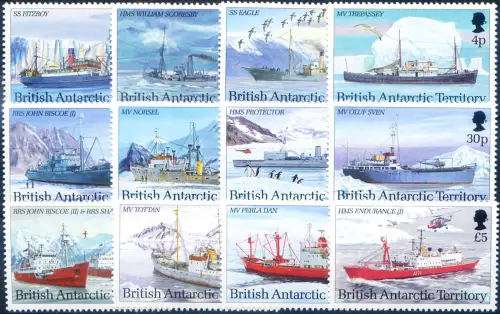 Britisches Antarktisgebiet. Definitiv. Schiffe 1993.