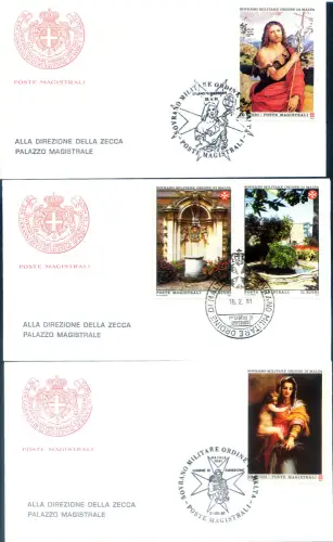 SMOM. Kompletter Jahrgang der FDC 1991.