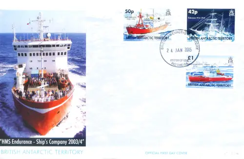 Britisches Antarktisgebiet. kompletter Jahrgang 2005. FDC.