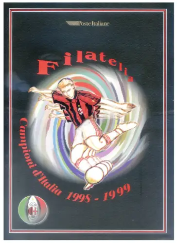 Italienische Republik. Sport. Fußball. Milan Champion 1999. Ordner.