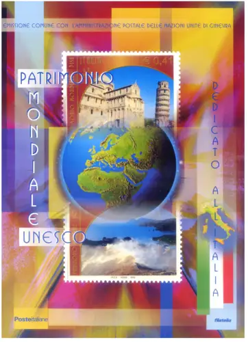 Italienische Republik. Unesco 2002. Ordner.