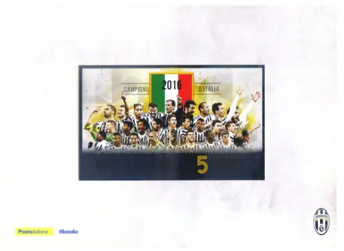 Italienische Republik. Sport. Fußball. Juventus Champion 2016. Ordner.